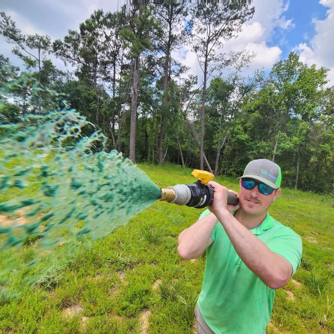 Sola owner working on a hydroseeding project
